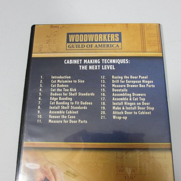 5 Woodworkers Guild of America Video Collection DVDs Techniques Cabinet Table - Picture 2 of 6